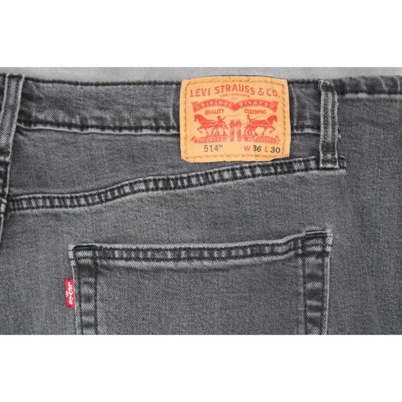 Levi's 514 Straight Leg Black Vintage Men's Size 36/30 - Picture 7 of 8